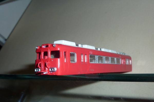 名鉄7100系を作ってみる④: ～M-archives of 1/150 size～（作っ
